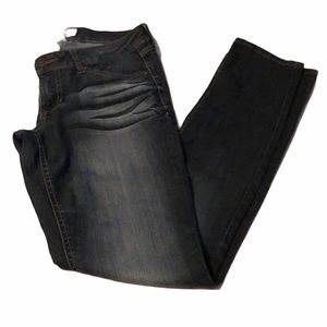 Mudd Ripped Dark Wash Skinny Jeans W7